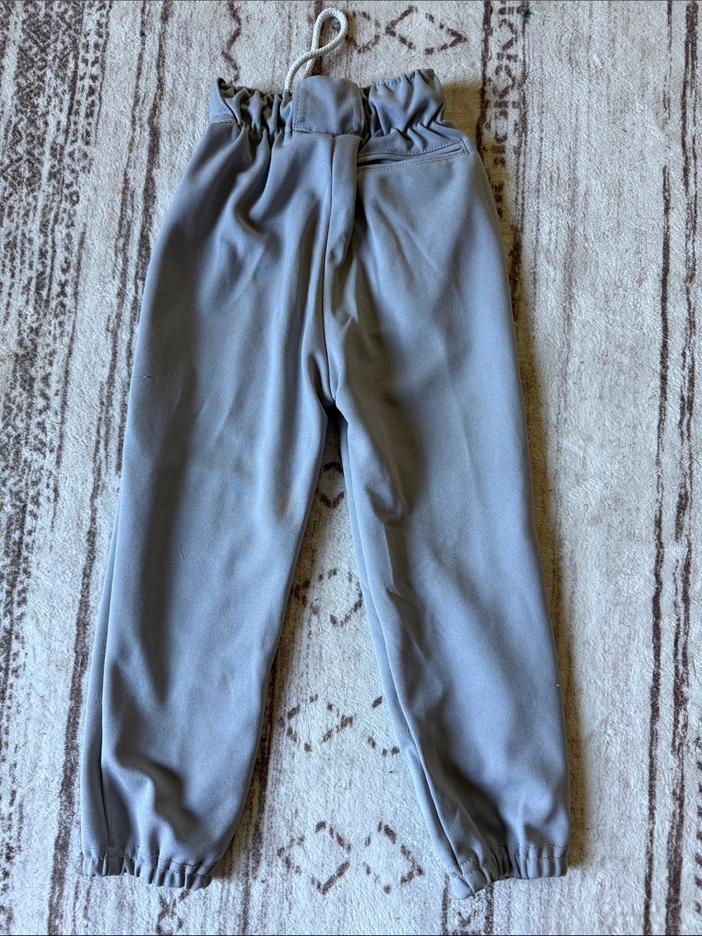 Baseball Pants XS-Kids Elastic Waist Gray Jogger Pants